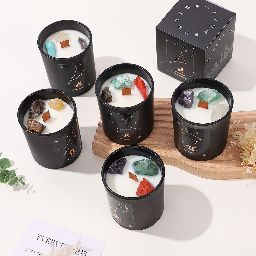 2023 New Aromatherapy Candle Soy Wax Twelve Constellation Birthday Gift With Hand Gift Creative Fragrance