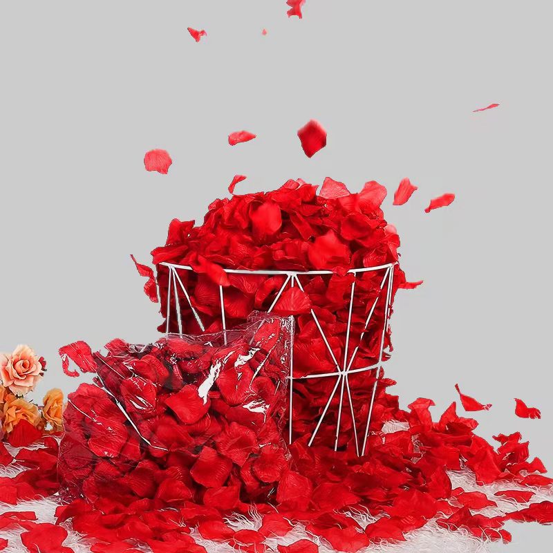 Rose Petals Wedding Hand-spread Flowers Wedding Room Layout Valentine's Day Confession Proposal To Create A Romantic Atmosphere