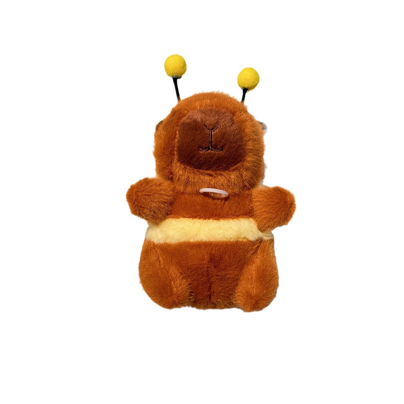 Cute Plush Bee Capybara Wings Vibrating Keychain Wholesale Capibala Foreign Trade Small Gift Doll Grab