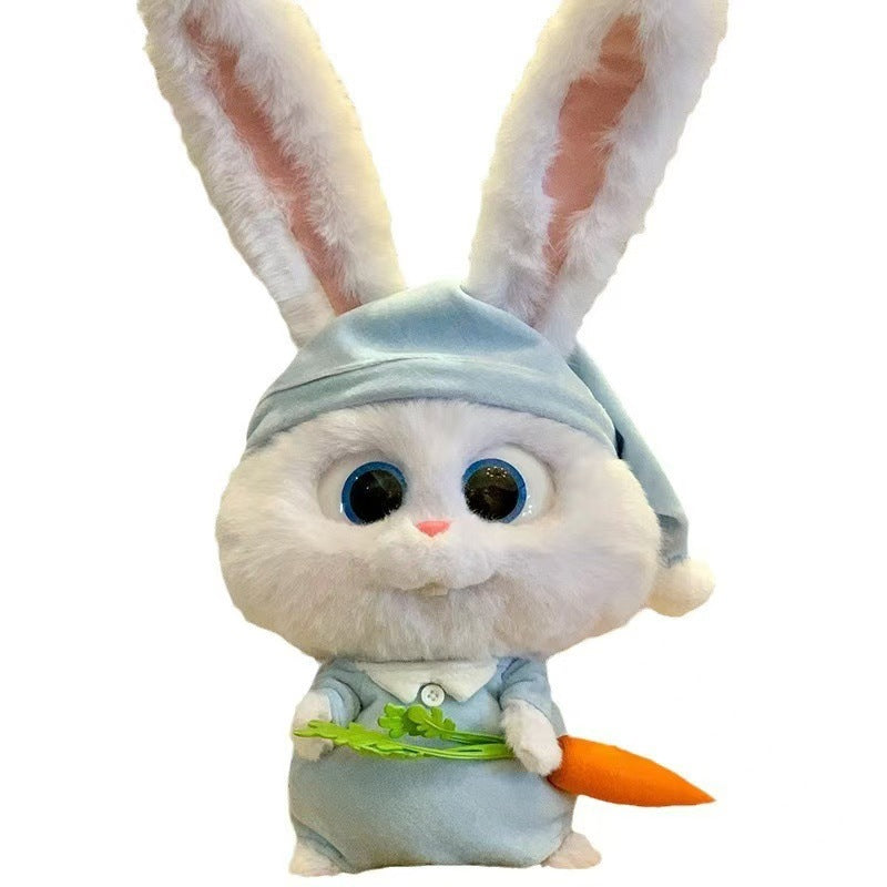 Cute Rabbit Boss Plush Toy Doll Doll Pet Big Secret Rabbit Birthday Gift For Girls Valentine's Day