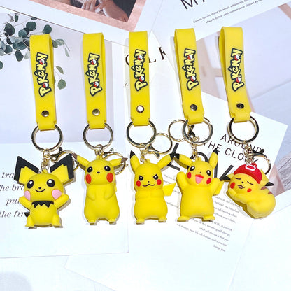 Magic Baby Pikachu Keychain Cute Keda Duck Kajiani Turtle Doll Men's And Women's Schoolbag Pendant Accessories Wholesale