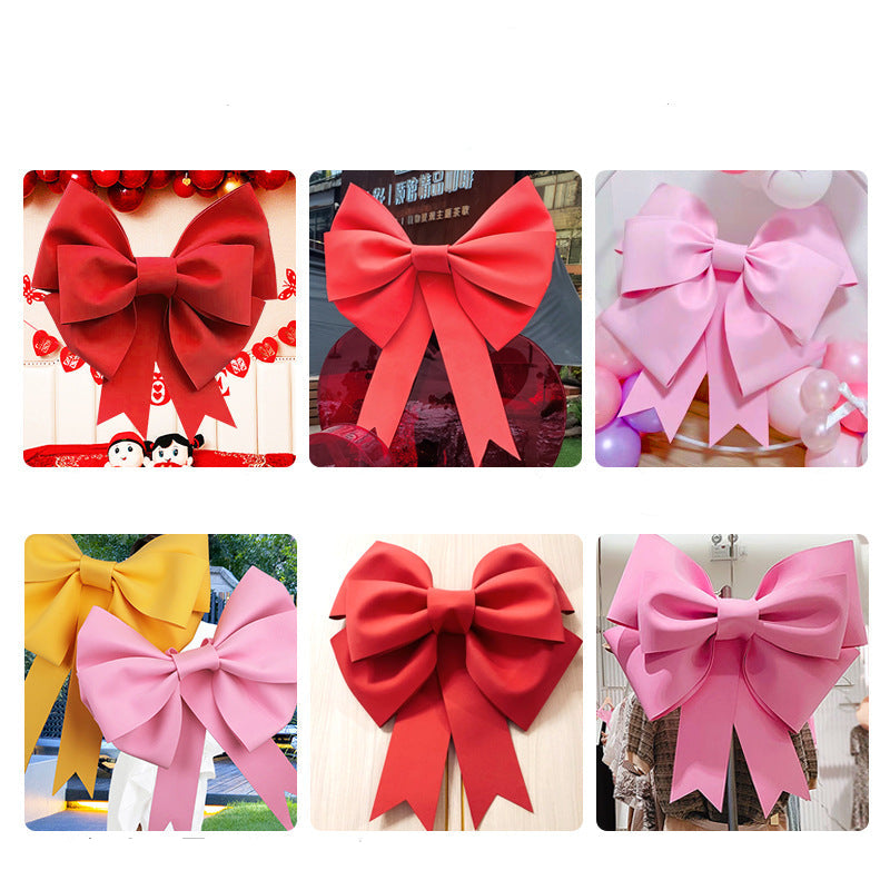 Internet Celebrity Ins Wedding Oversized Bow Decoration Wall Little Red Book Eva Bow Material Package Wedding Room Wedding Layout