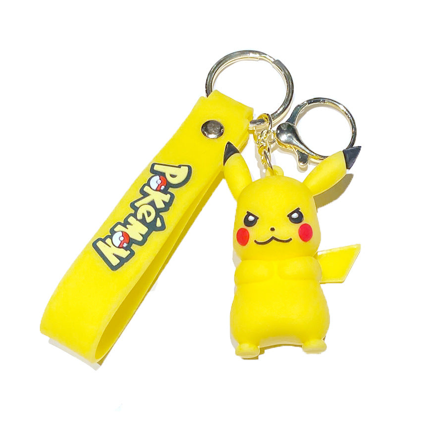 Magic Baby Pikachu Keychain Cute Keda Duck Kajiani Turtle Doll Men's And Women's Schoolbag Pendant Accessories Wholesale