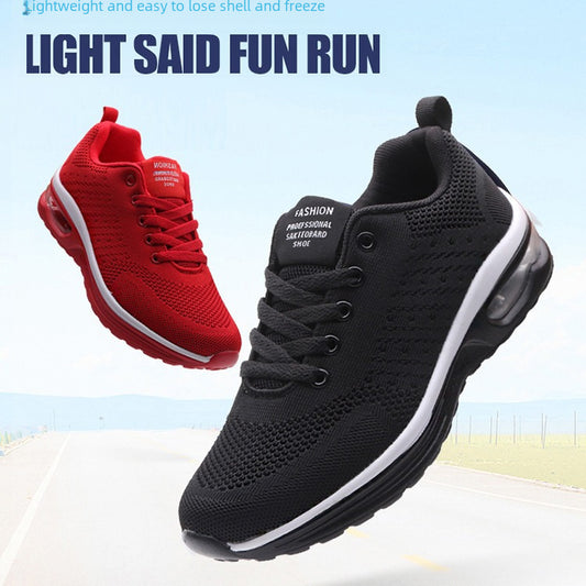 2024 Cross-border Spring And Summer Generation Autumn Flying Weaving Lovers Amazon Jogging Shoes Sports Men&#039;s And Women&#039;s Mesh Plus Size 35-47