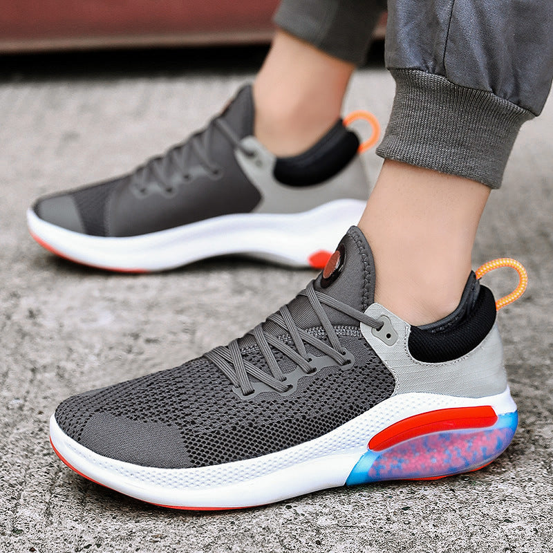 Cross-Border Men&#039;s Shoes European Station 2022 Spring And Summer New Korean Style Trendy Mesh Shoes Sports Casual 46 Plus Size Running Shoes