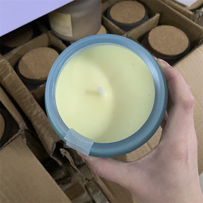 Smokeless Aromatherapy Candle Plant Soy Wax Glass Bottle Bedroom Ornaments Gift With Black Spots Inside