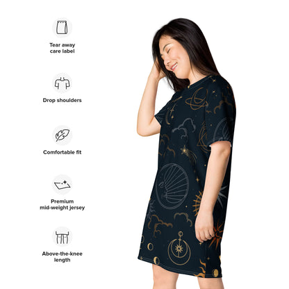 Premium Sweet Dreams All Over print T-shirt dress