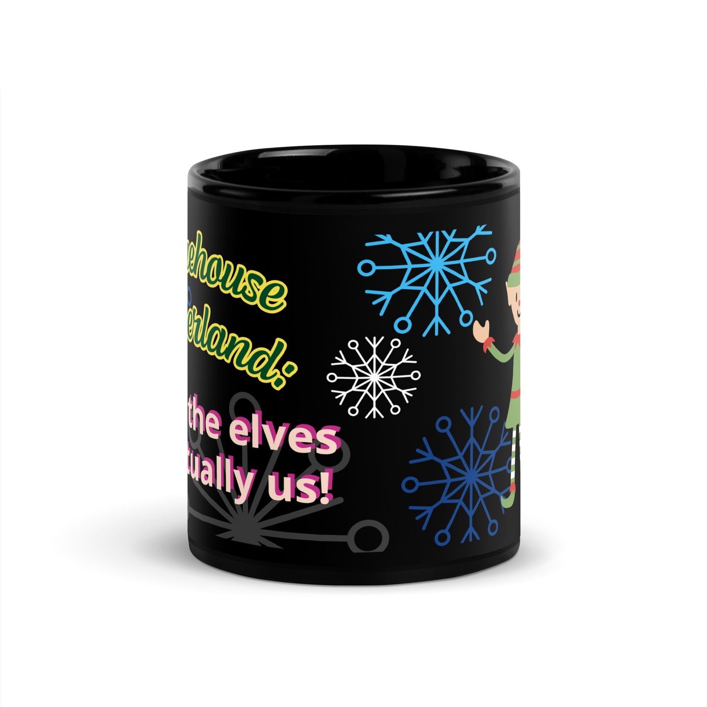 ZIPPX Mug Elf Black Glossy Mug