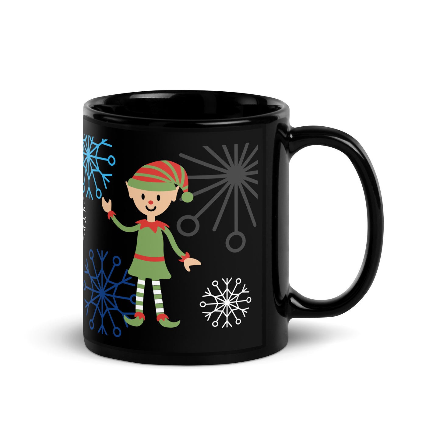 ZIPPX Mug Elf Black Glossy Mug