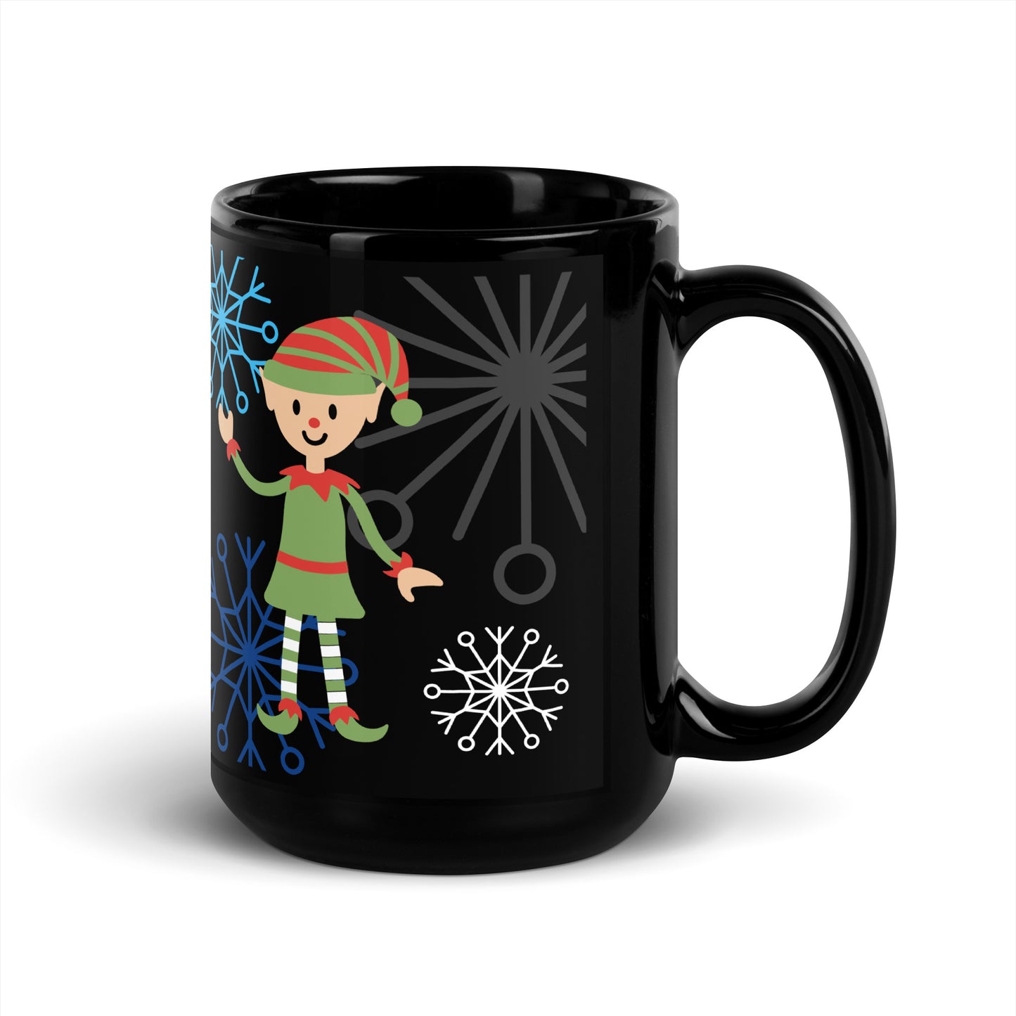 ZIPPX Mug Elf Black Glossy Mug