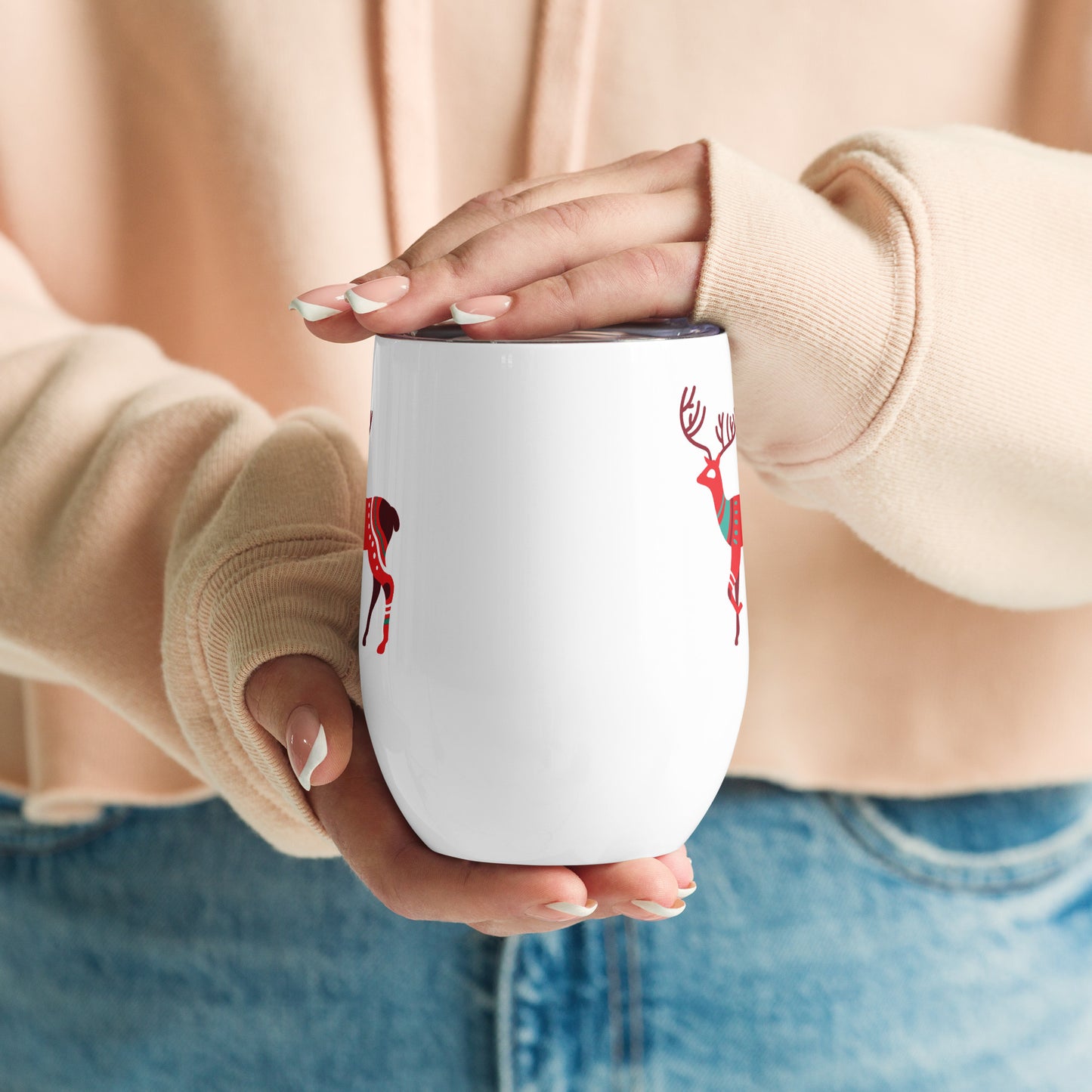 ZIPPX Spicy Christmas print, Wine tumbler