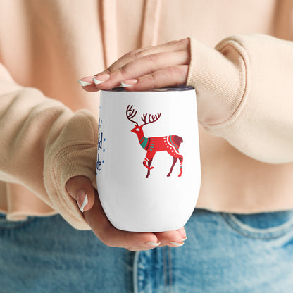 ZIPPX Spicy Christmas print, Wine tumbler