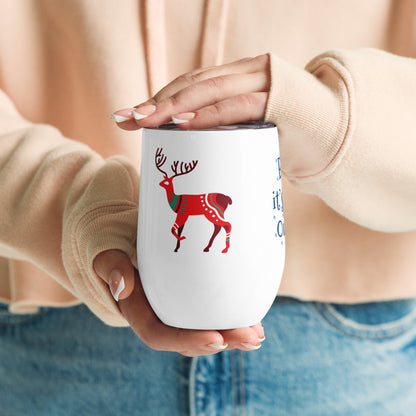 ZIPPX Spicy Christmas print, Wine tumbler